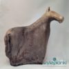 Rzeźba ceramiczna raku Koń handmade wylepianki