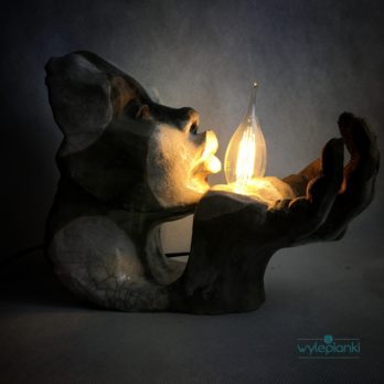 lampa ceramiczna rzezba raku