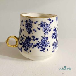 Porcelana i Złoto – filiżanka porcelanowa (motyw roślinny nr 3)