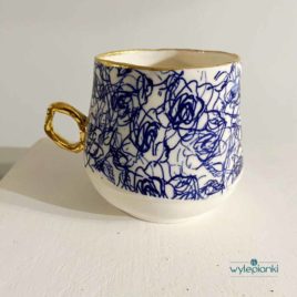 Porcelana i Złoto – filiżanka porcelanowa (motyw roślinny nr 5)